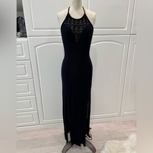 Backless Maxi Dress Black